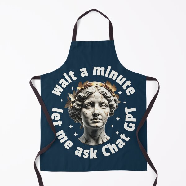 Item preview, Wait A Minute Let Me Ask ChatGPT Funny AI Quote designed and sold by NosandEdgy.