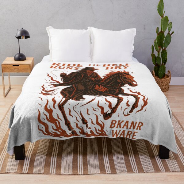Item preview, Flaming Ghost Rider Cowboy | BKANR WARE Hellfire Western designed and sold by BKANRwear.