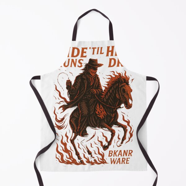 Item preview, Flaming Ghost Rider Cowboy | BKANR WARE Hellfire Western designed and sold by BKANRwear.