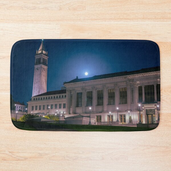 Item preview, Moonlit Sather Tower and Doe Memorial Library designed and sold by BingxiStudio.