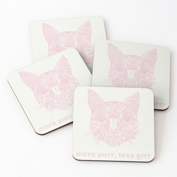 Item preview, More Purr, Less Grrr Cat Vibes designed and sold by LauraCoxArt.