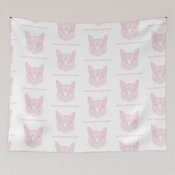 Item preview, More Purr, Less Grrr Cat Vibes designed and sold by LauraCoxArt.