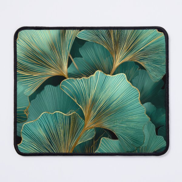 Item preview, Gatsby-era turquoise Ginkgo leaves designed and sold by scicilysimonee.