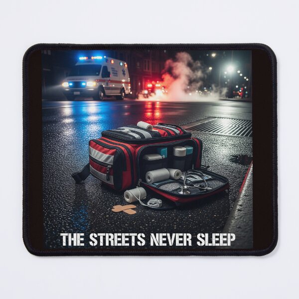 Item preview, The Street Never Sleep designed and sold by ES Dark & Funny.