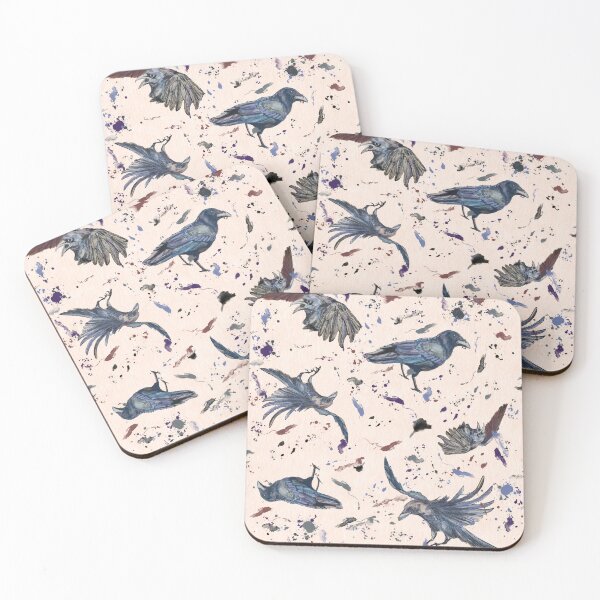 Item preview, Ravens and inkblots designed and sold by MaryCyn.
