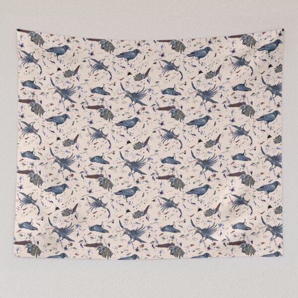 Item preview, Ravens and inkblots designed and sold by MaryCyn.