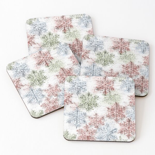 Item preview, Rustic Christmas Snowflakes designed and sold by Boddicca.