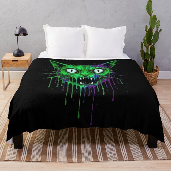 Item preview, Fierce Nightmare Psychedelic Cat Horror designed and sold by SHHCreations.