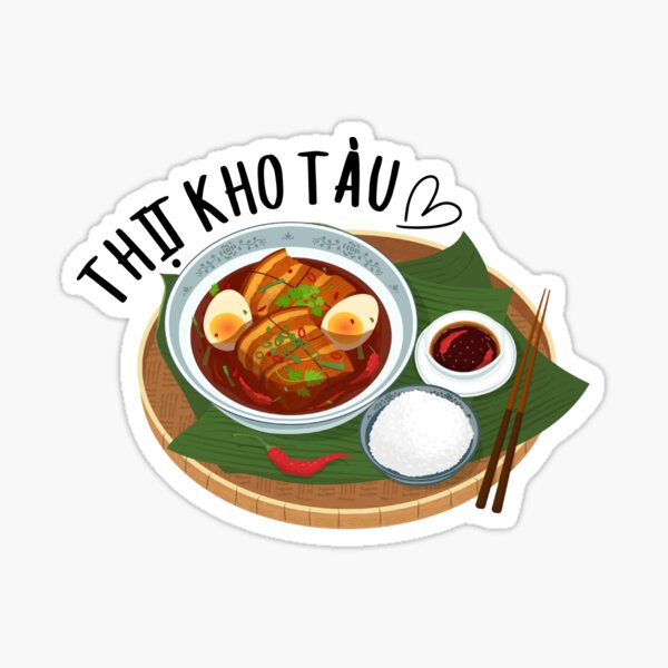 Item preview, Vietnamese Caramelized Pork and Eggs (Thịt Kho Tàu) designed and sold by RosalinesEyes.