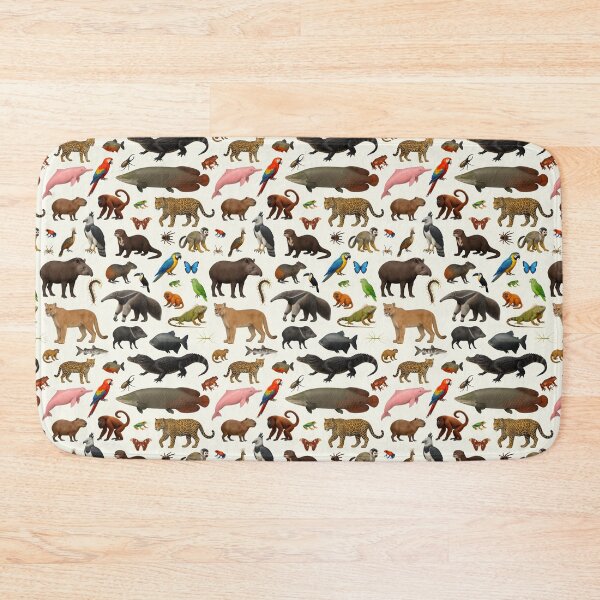 Item preview, Amazon Rainforest Animal Illustration Chart Wildlife Art designed and sold by kakarikihill.