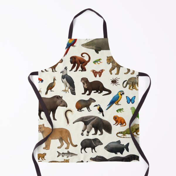 Item preview, Amazon Rainforest Animal Illustration Chart Wildlife Art designed and sold by kakarikihill.