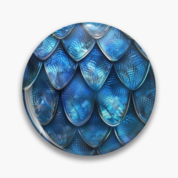 Item preview, Blue Dragon Scale Pattern – Fantasy Reptile Texture Design designed and sold by ArgentoArt.
