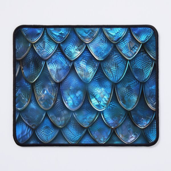 Item preview, Blue Dragon Scale Pattern – Fantasy Reptile Texture Design designed and sold by ArgentoArt.