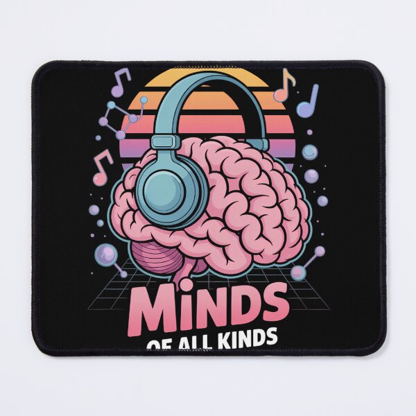 Item preview, Neurodiversity Brain Autism Awareness ADHD Think Different designed and sold by blueyeeti.