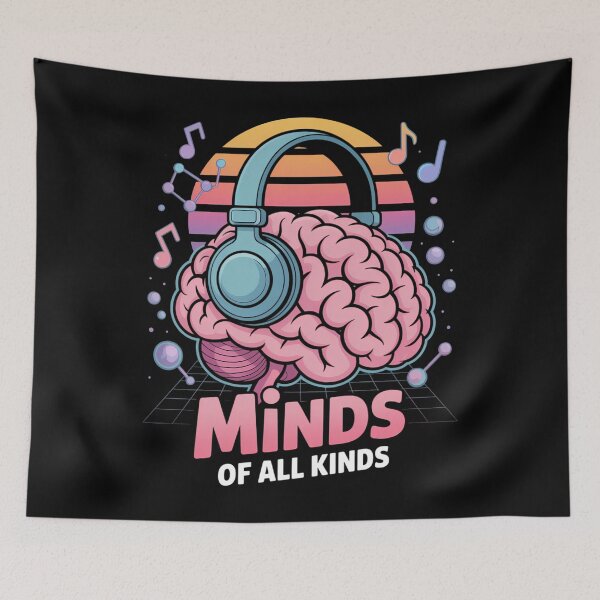 Item preview, Neurodiversity Brain Autism Awareness ADHD Think Different designed and sold by blueyeeti.