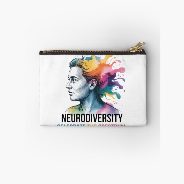 Aperçu de l'œuvre Neurodiversité Cerveau Sensibilisation à l'autisme TSA TDAH Célébrer le spectre créée et vendue par blueyeeti.