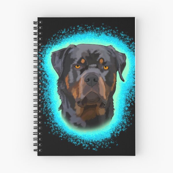 Item preview, Light Blue Paint Splash Rottweiler designed and sold by DawnCatcher20.