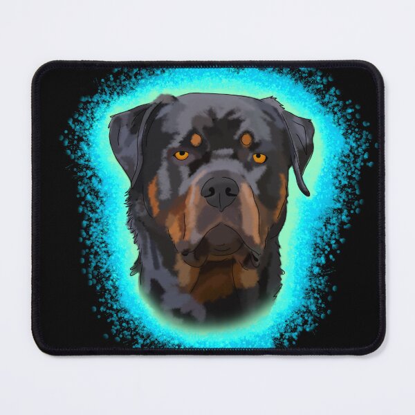 Item preview, Light Blue Paint Splash Rottweiler designed and sold by DawnCatcher20.