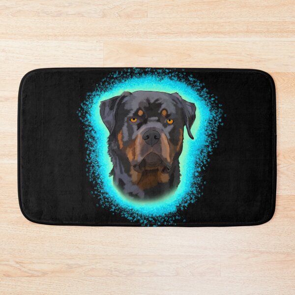 Item preview, Light Blue Paint Splash Rottweiler designed and sold by DawnCatcher20.