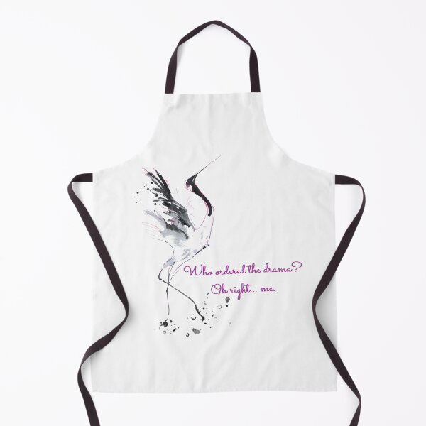 Item preview, Ironic Crane Illustration – Who Ordered the Drama Quote Art designed and sold by SillentDesign.