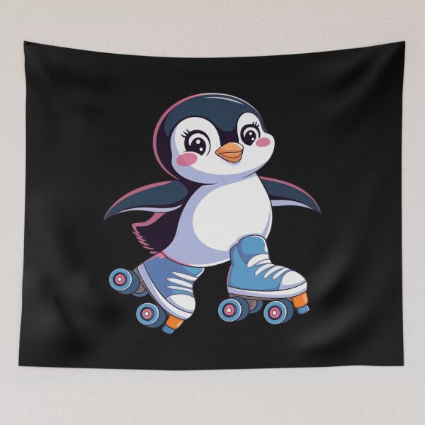 Item preview, Funny Penguin Rolling into the Spotlight designed and sold by ConceptualVibes.