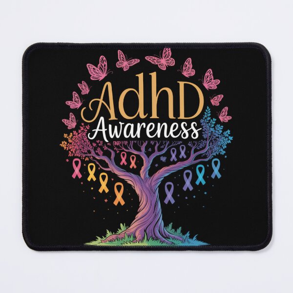 Item preview, Tree Ribbon ADHD Awareness designed and sold by blueyeeti.