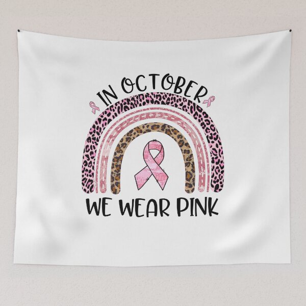 Item preview, Rainbow In October we wear pink breast cancer awareness designed and sold by facegm.