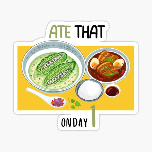 Item preview, Ate That on Day One Vietnamese Food Art designed and sold by RosalinesEyes.