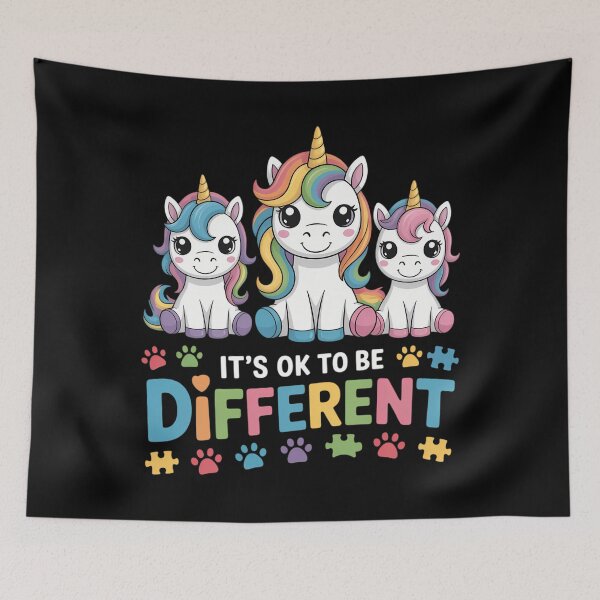 Item preview, Unicorn Autism Awareness It’s Ok To Be Different designed and sold by blueyeeti.