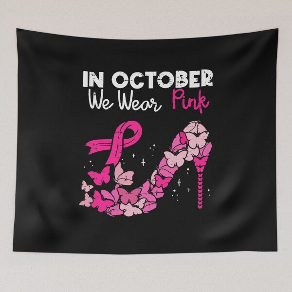 Item preview, in october we wear pink Ribbon Shoe Breast Cancer Awareness designed and sold by facegm.