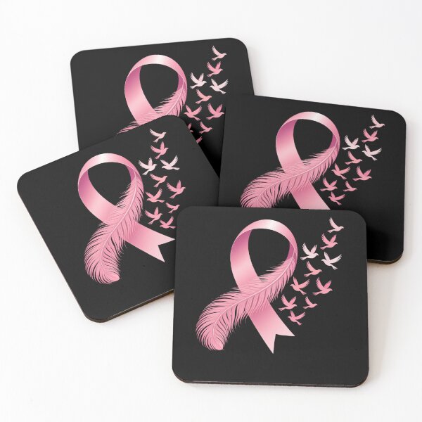 Item preview, Feather Pink Ribbon Breast Cancer Awareness designed and sold by brynatshop.