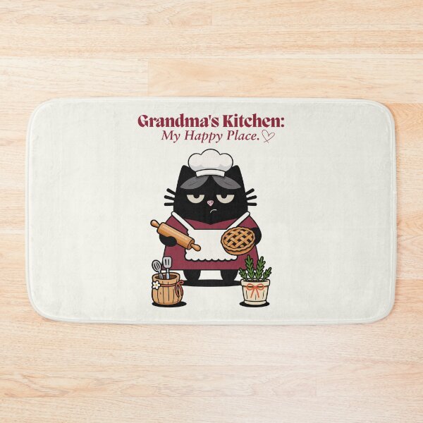 Item preview, Grandma's Kitchen: My Happy Place, Grumpy Cat Baker Gift designed and sold by IAPICTURE.