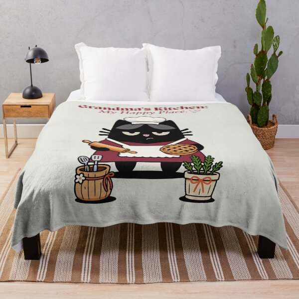 Item preview, Grandma's Kitchen: My Happy Place, Grumpy Cat Baker Gift designed and sold by IAPICTURE.
