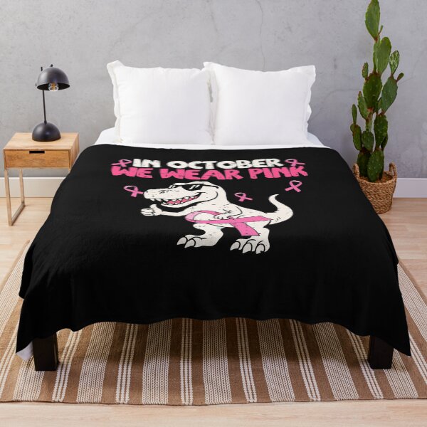 Item preview, In October We Wear Pink T-Rex designed and sold by facegm.