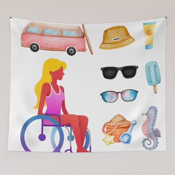 Item preview, Fun in the Sun: Inclusive Beach Icons Collection designed and sold by CeciliaGomezArt.
