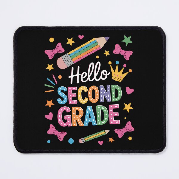 Item preview, Hello Second Grade Colorful Pencil Tie Dye Back to School designed and sold by brynatshop.
