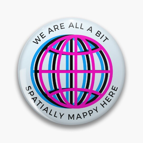Item preview, Spatially Mappy Neon Globe – Digital World Art designed and sold by Carley Anne Plans.