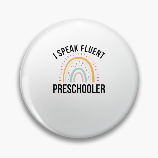 Item preview, I Speak Fluent preschooler funny teacher joke rainbow designed and sold by snowry.