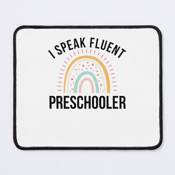Item preview, I Speak Fluent preschooler funny teacher joke rainbow designed and sold by snowry.