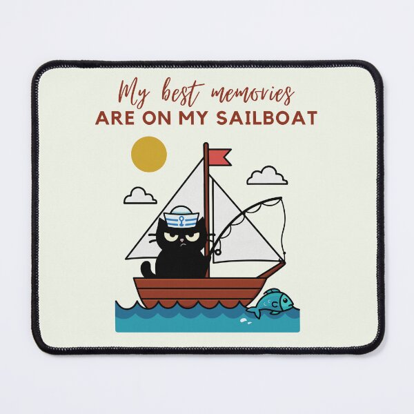 Item preview, Sailing Cat My Best Memories, Funny Sailor Sailboat Gift designed and sold by IAPICTURE.