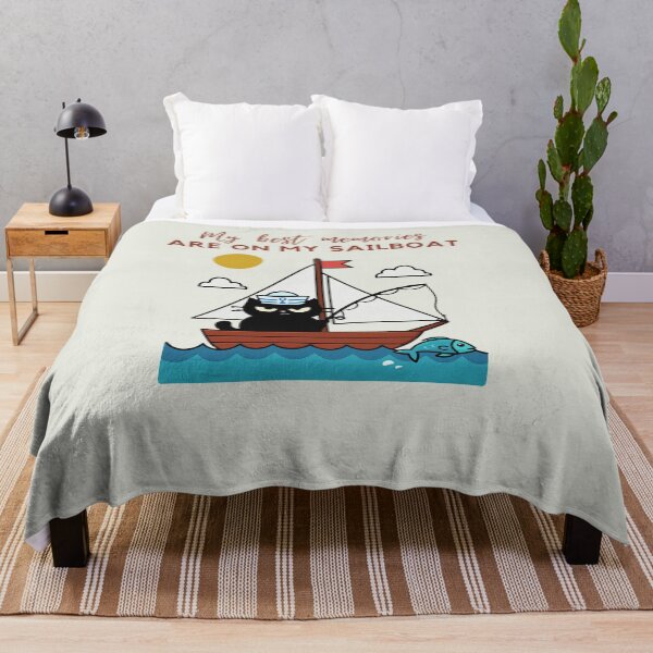 Item preview, Sailing Cat My Best Memories, Funny Sailor Sailboat Gift designed and sold by IAPICTURE.