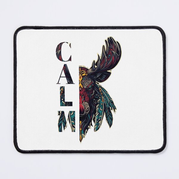 Item preview, Calm Moose - Bold Typography & Detailed Animal Illustration designed and sold by SillentDesign.