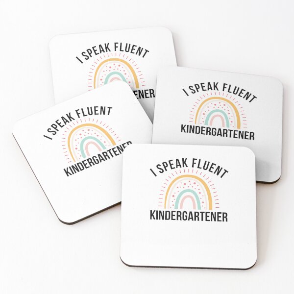 Item preview, Funny I Speak Fluent kindergartener teacher joke rainbow designed and sold by snowry.