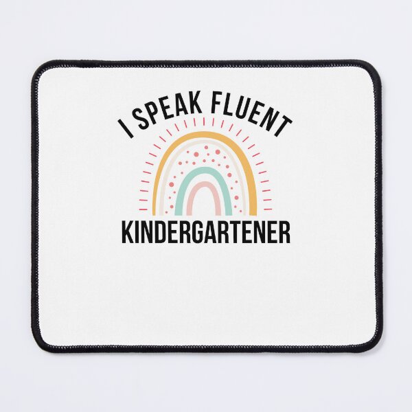 Item preview, Funny I Speak Fluent kindergartener teacher joke rainbow designed and sold by snowry.