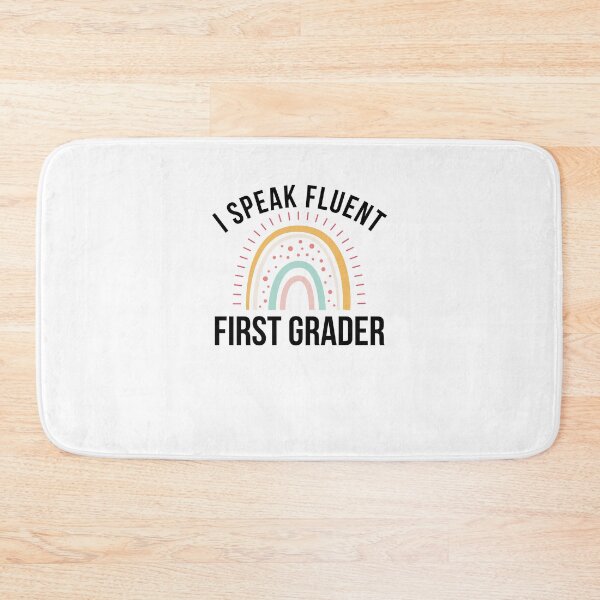 Item preview, I Speak Fluent first grader funny teacher joke rainbow designed and sold by snowry.