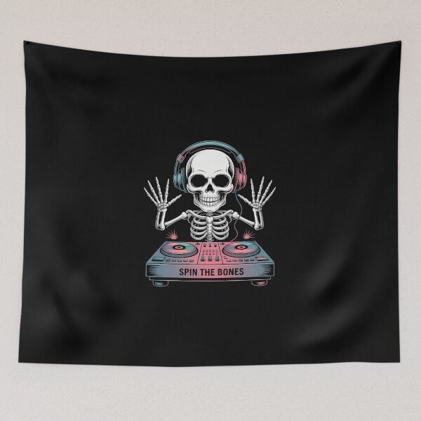 Item preview, Skeleton DJ Halloween DJ Spooky Beats Mixer designed and sold by KarstenNoanra.