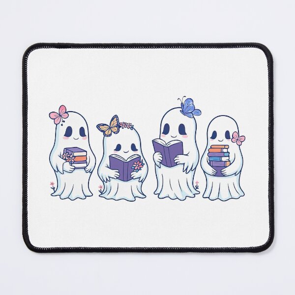 Item preview, Cute Ghosts Reading Books with Butterflies designed and sold by ArtfulWeave.