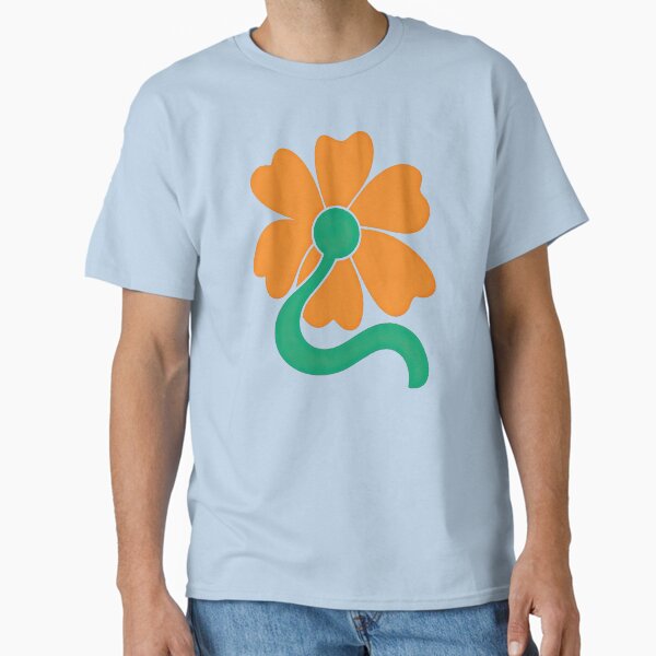 Item preview, Minimalist Orange Flower with Green Stem designed and sold by ArtfulWeave.