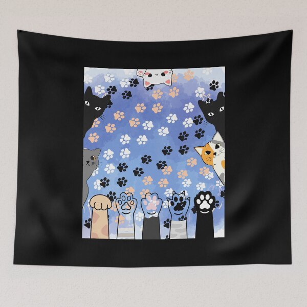 Item preview, Kitty Feet (Design for shirts and more) designed and sold by Liz Redbrake.