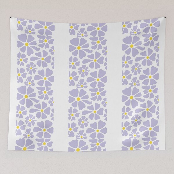 Item preview, Purple Flowers Pattern with Yellow Centers designed and sold by ArtfulWeave.